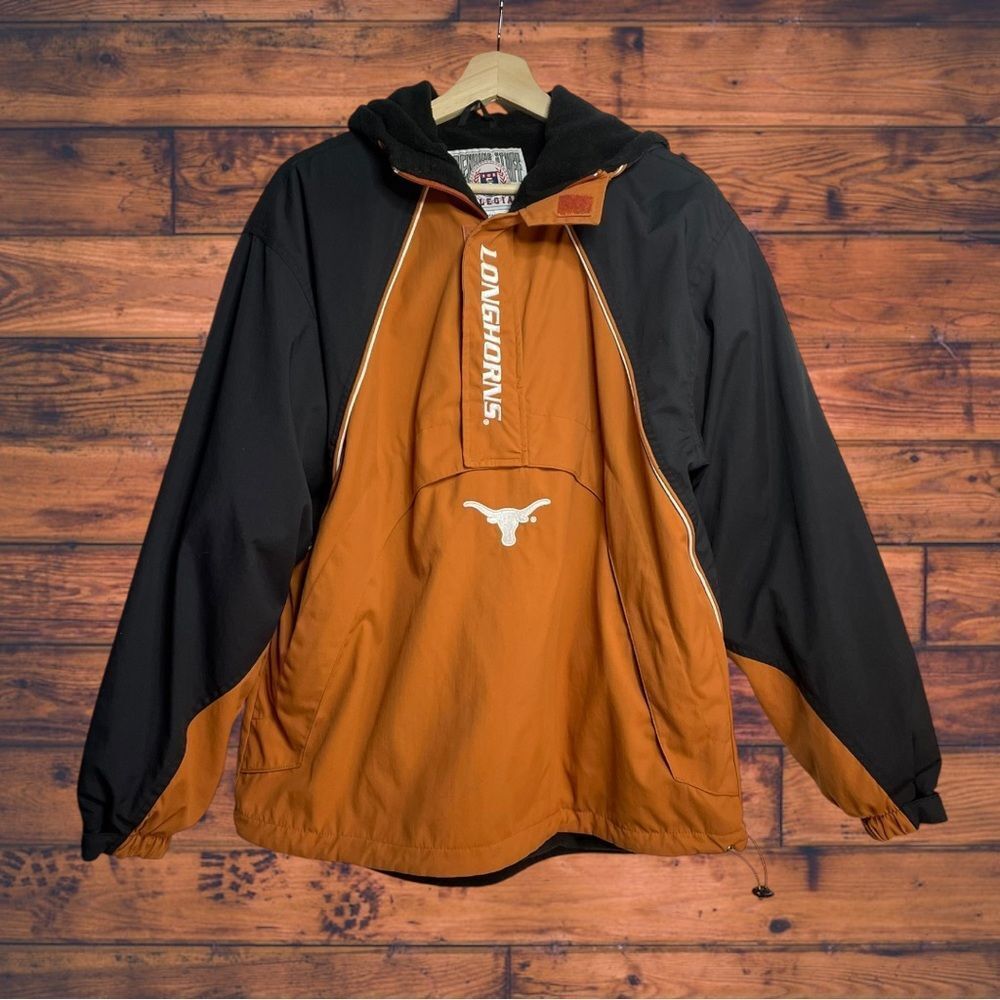 Vintage Genuine Stuff‎ Collegiate Texas Longhorns Windbreaker Jacket Medium